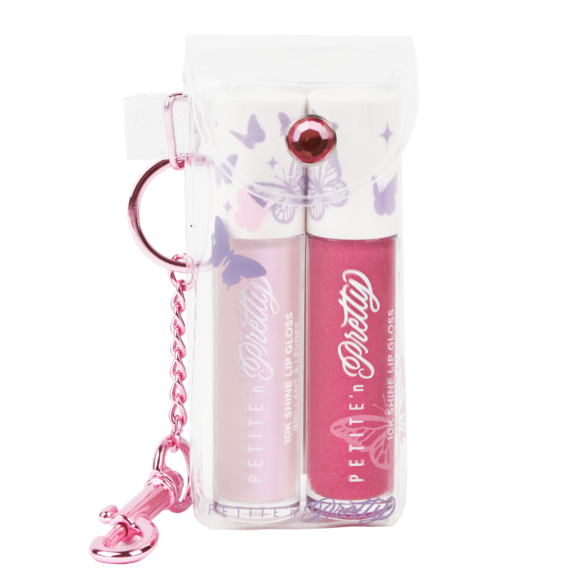 So Dreamy 10K Shine Lip Gloss Duo| Keychain Case