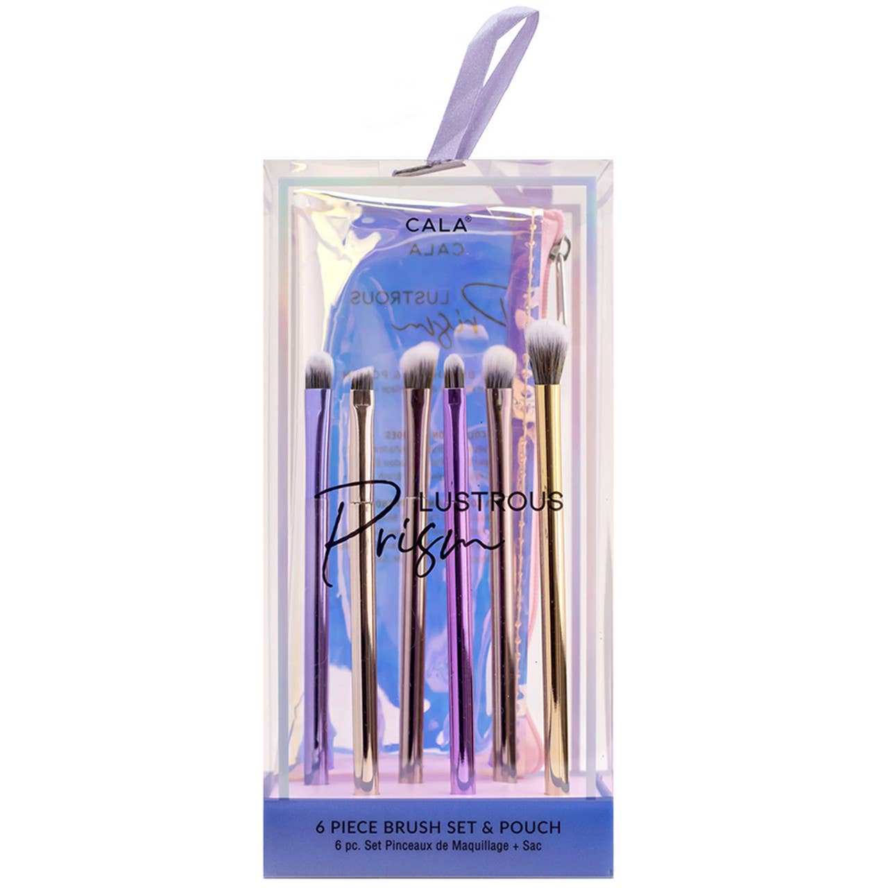 LP | CALA Lustrous Prism 6 Piece Makeup Brush Set with Pouch