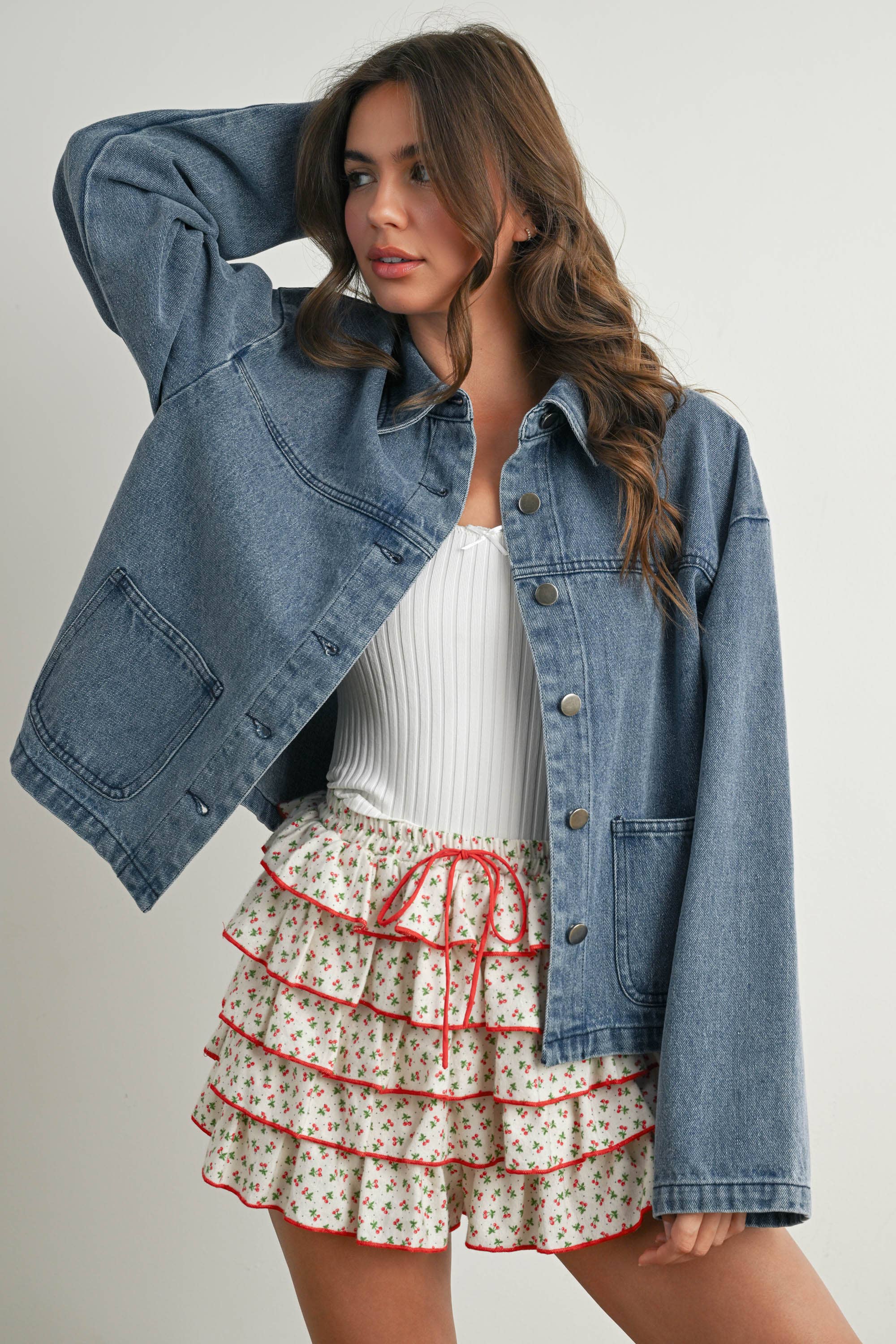 BM | TEEN | WOMENS |  Jean Jacket Button Down