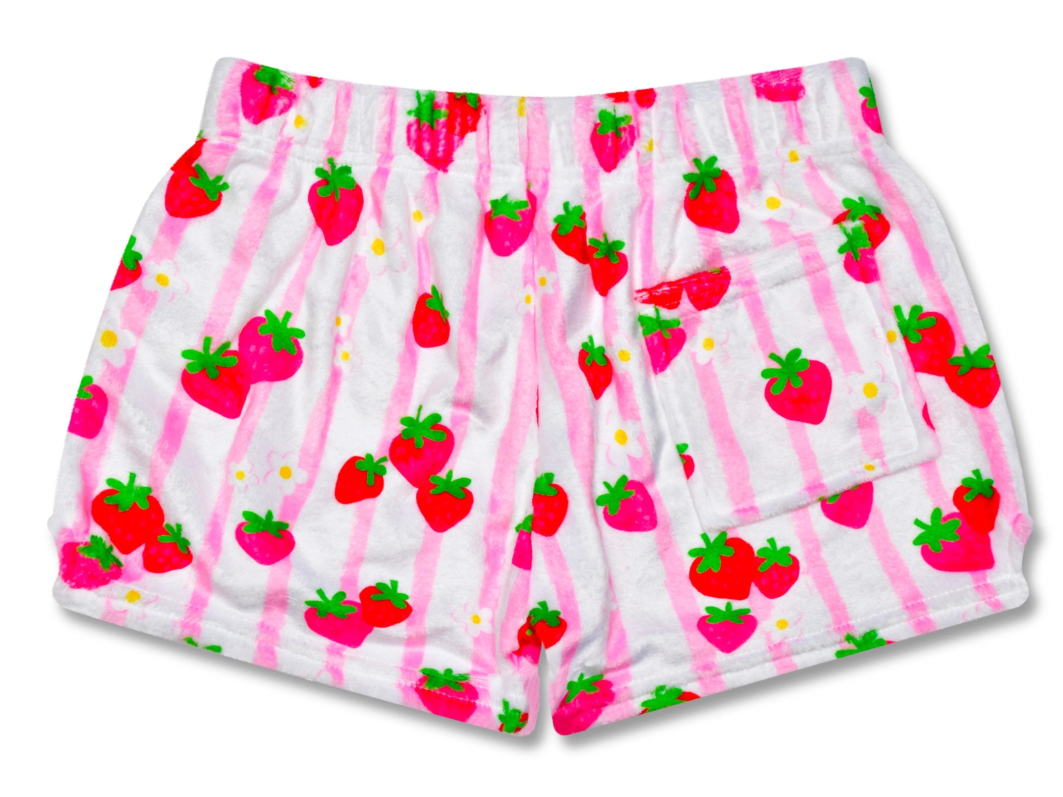 ISCRM | PLUSH SHORTS | Strawberry Stripes