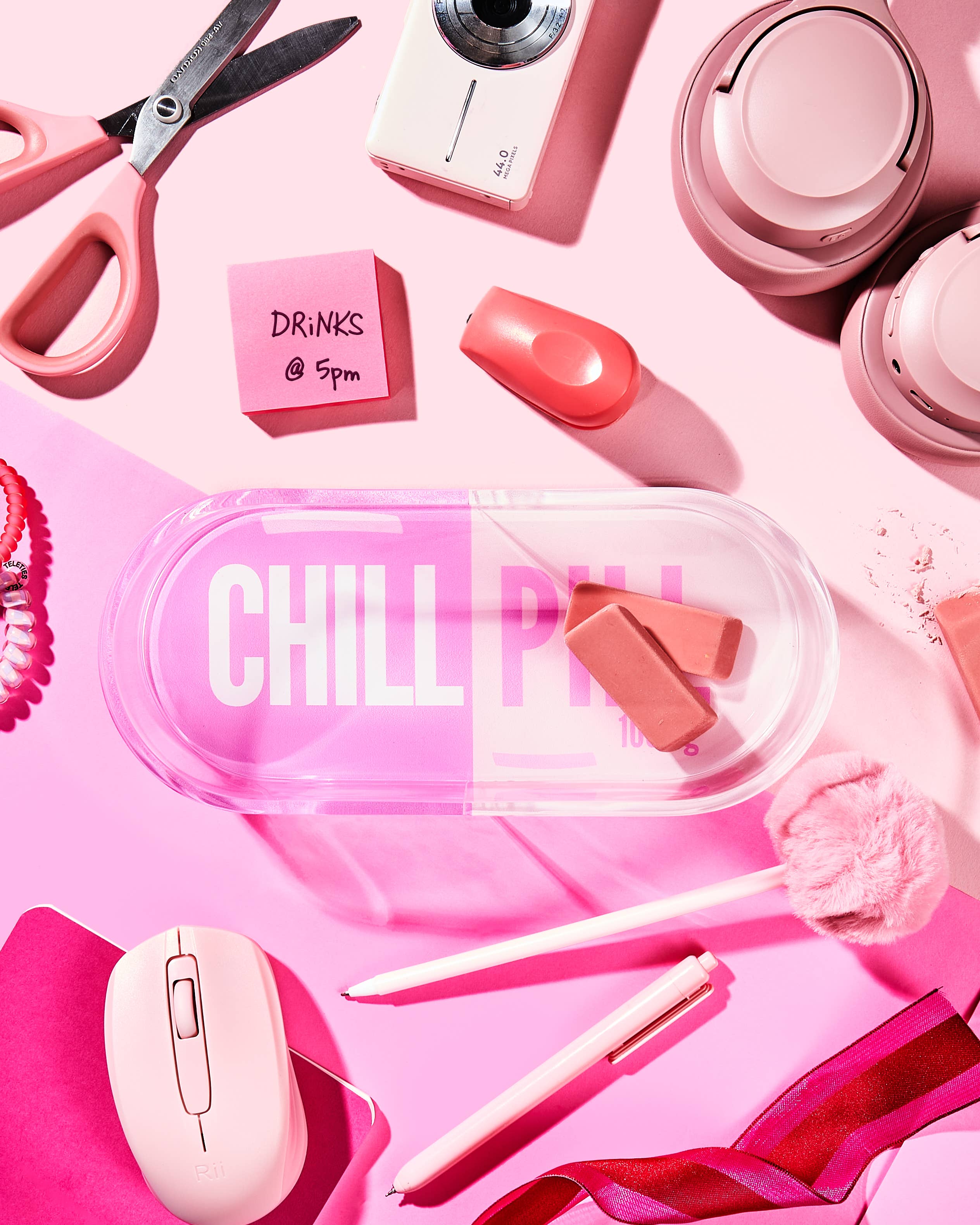 TBT | Pink Chill Pill Acrylic Trinket Tray