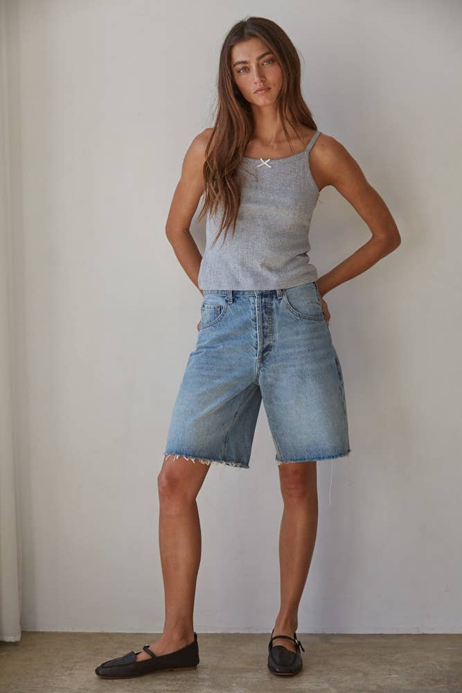 BT | TEEN | WOMEN | Knit  Pointelle Ribbed Cami