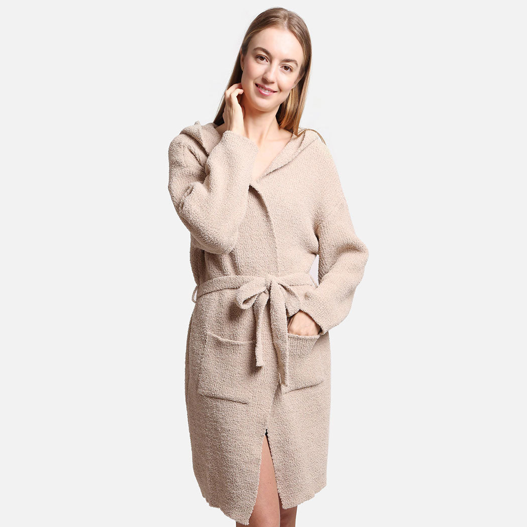 LP | WOMENS | Soft Hooded Robe w Pockets