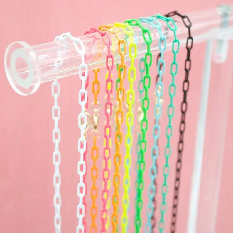 LP| Enamel Paper Clip Chain Necklace