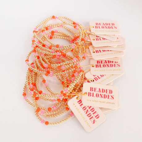 BB | Orange & Pink Poppi Bracelet