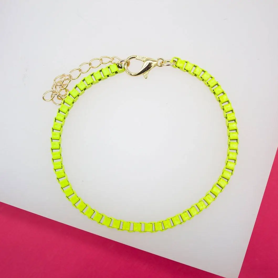 LP | Enamel Box Chain Bracelet