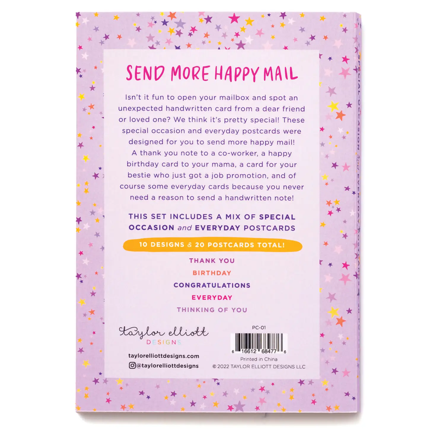 TE | Postcard Book "Send More Happy Mail"