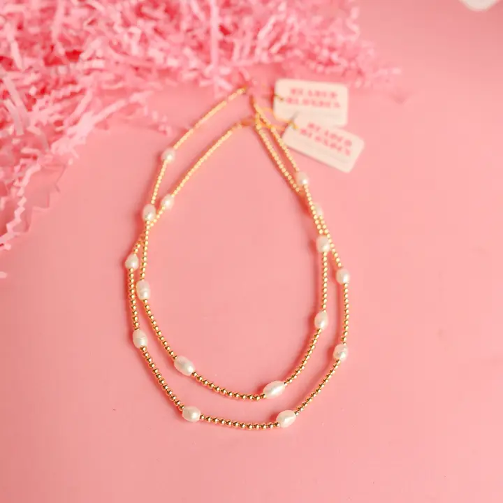 BB | Pearl Poppi Necklace in Gold