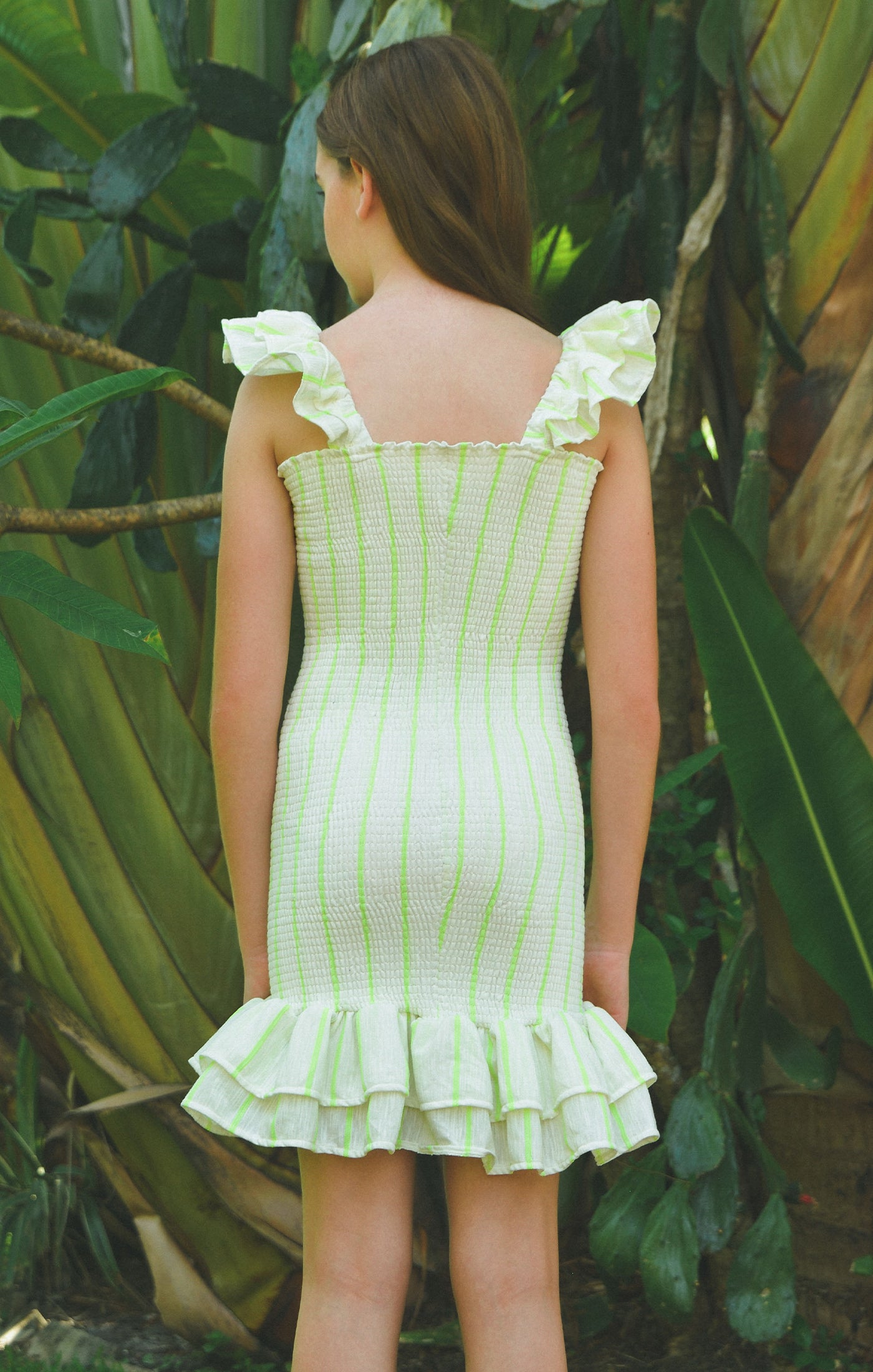 PX | Billie Mini Dress Limelight Stripe