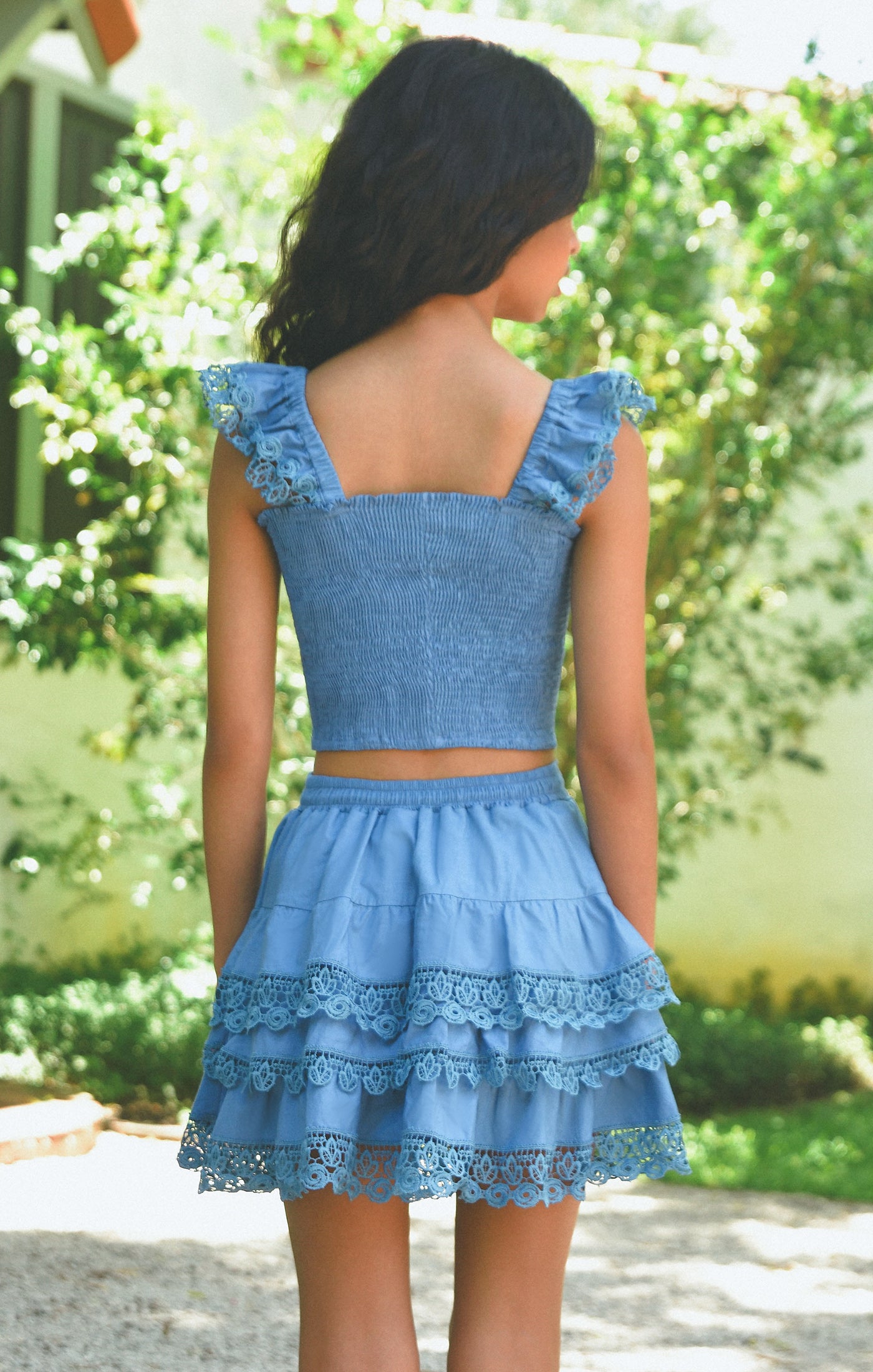 PX | Adina Skirt Set Riverside Blue